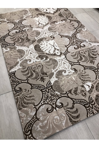 Saray Halı Sembol 12442 R 150X230 Krem Kahve Temiz Hava 4 M2 Halı