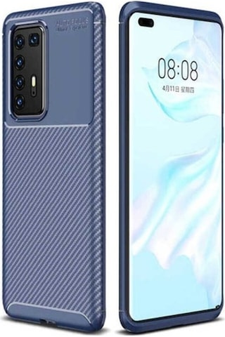 Huawei P40 Pro Kılıf Zore Negro Silikon Kapak Lacivert
