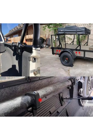 Ranyeek Tır Kapakları İçin Alüminyum Montaj Klipsleri - Siyah, 2 Adet, Sağlam Sabitleme Aracı