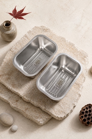 2'li Stainless Paslanmaz Çelik Vakumlu Saklama Kabı,fırın Ve Kek Kabı Kahvaltılık 500 Ml Yeşil