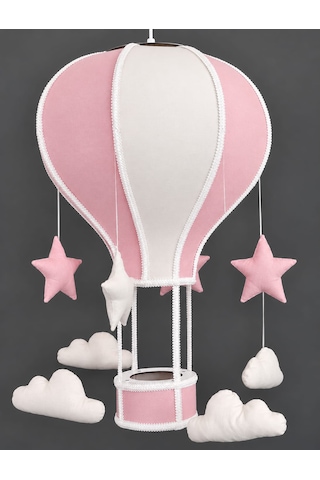Kapadokya Balon Avize Açık Pembe - Beyaz