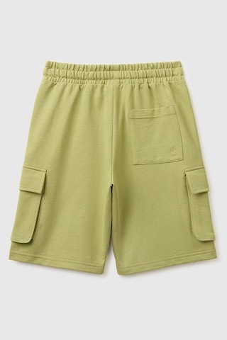 United Colors Of Benetton Erkek Çocuk Beli İp Detaylı Ön Cepli Bermuda Şort Haki 6-14 Yaş-2810