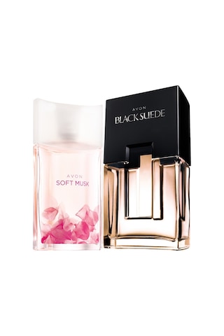 Avon Black Suede Erkek Parfüm + Soft Musk Kadın Parfüm Seti