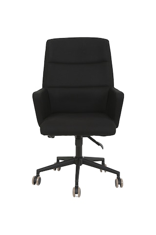 Hunt Mobilya Vaga Siyah Kumaş Ofis Çalışma Koltuğu