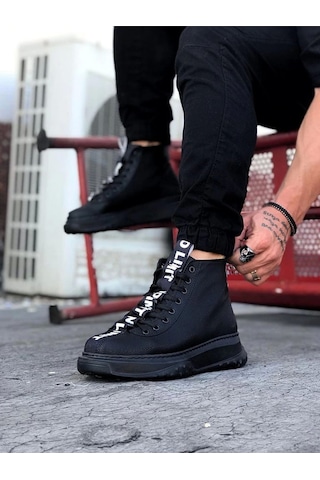 Wagoon Wg03 Kömür Şerit Yarım Bilek Bot Kömür