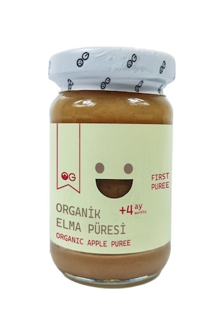 4'lü Organik Elma Püresi 100 Gr +4 Ay