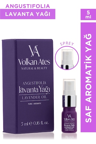 Volkan Ates Natural & Beauty Lavandula Angustifolia Saf Lavanta Yağı Sprey 5 Ml