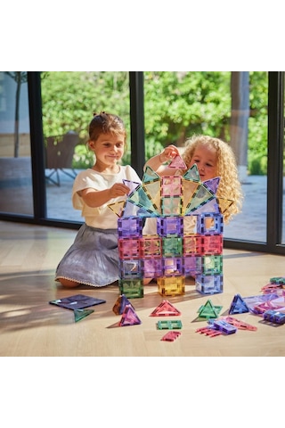Cleverclixx Large Creative Pack Manyetik Bloklar, Pastel 125 Parça
