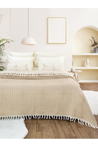 Battaniye Pamuk Riona 180x200 Cm Bej