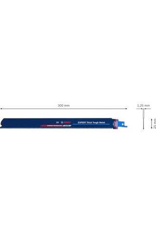 Professional 1x Uzman  Medium-kalın Zorlu Metal S 955 Hhm Pistonlu Testere Bıçağı Sert Çelik, Paslanmaz Çelik Levhalar, Uzunluk 150 Mm, Aksesuarlar Pistonlu Testere