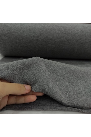 1 1 Bebe Kaşkorse Ribana Kumaş Kumaş Eni: 50 Cm Tüp %95 Pamuk %5 Elastan 059 Gri