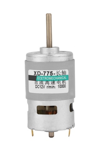 Tenfowee 775 Uzun Milyeli Dc Motor - 80w Güçlü Tork, 12v 10000 Devir/h, Soğutma Fanlı, Saf Bakır Tel, Yüksek Hızlı Sessiz Çalışma