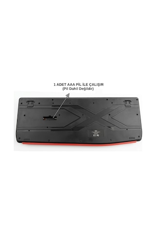 Trio Trk300 Kablosuz Klavye Mouse Set 2.4ghz Sessiz Tuş Türkçe Q Optik