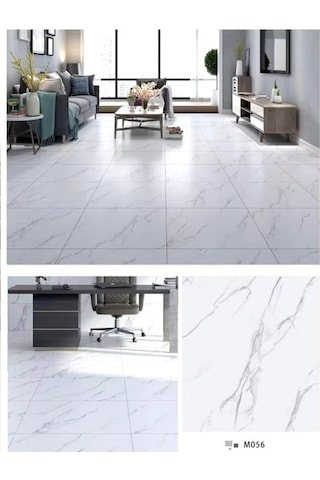Kendinden Yapışkanlı Yer Zemin Ve Duvar Kaplama Paneli Arkası Kauçuklu 60x60cm Floor Pvc Panel 6216