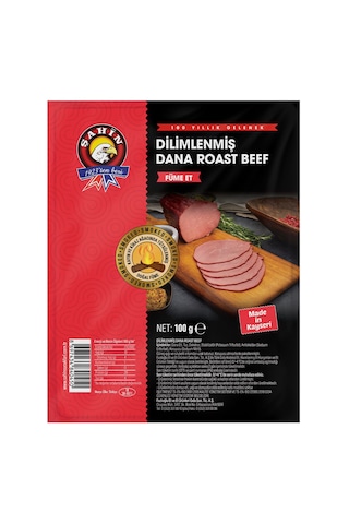 Şahin Dilimlenmiş Dana Roast Beef 100gr