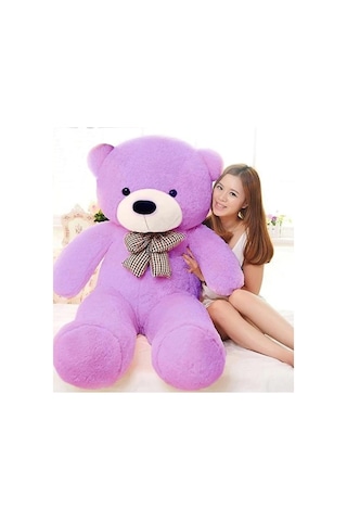 90 Cm Papyonlu Peluş Ayıcık - % 100 Yerli 001