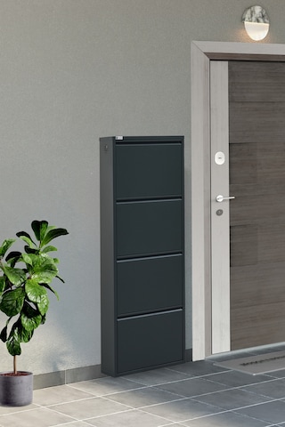 Arpelia 4'lü Metal Ayakkabılık Antrasit Antrasit