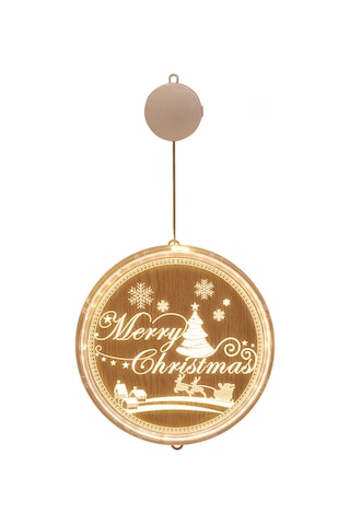 Shineyee Noel Dekorasyon Işıklı Asma Aydınlatma - 16cm 3d Panel Led Lamba Pil Hariç - Ofis Ve Ev Dekoru Diğer