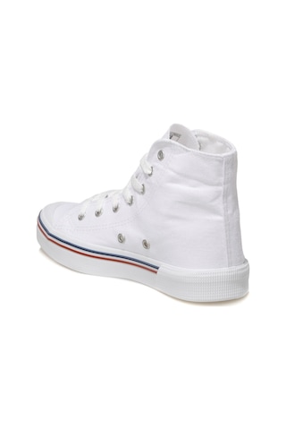 U.S. Polo Assn. Penelope Hıgh 1fx 100910633 Beyaz Kadın Havuz Taban Sneaker Beyaz