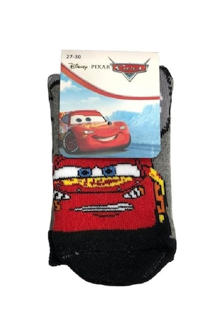 ÇİMPA CARS FİGÜRLÜ HAVLU ÇORAP - UNISEX-Karışık Çok Renkli