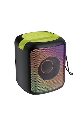 Mini Taşınabilir Bluetooth Hoparlör Rgb Işıklı Kablosuz Speaker Usb Tf Kart Tws Destekli Güçlü Ses