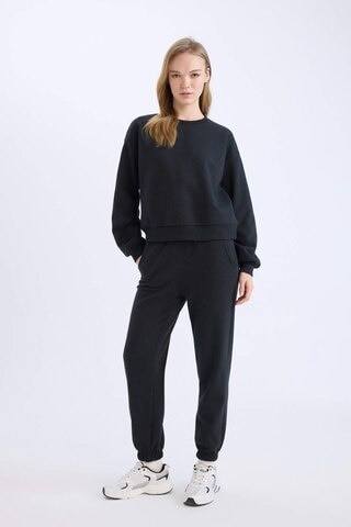 Defacto Regular Fit 2li Takım Kalın Bisiklet Yaka Sweatshirt Esnek Belli Jogger Eşofman Altı D8022axnsar191 Antrasit