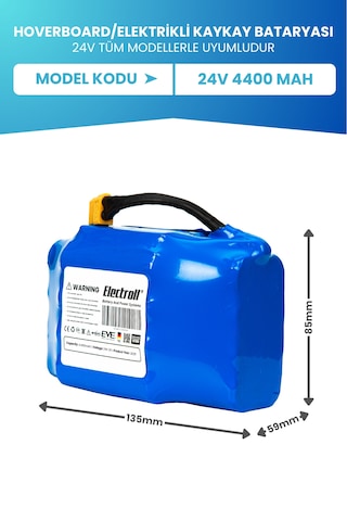 Hoverboard / Elektrikli Kaykay Bataryası 24v 4.400mah Pil