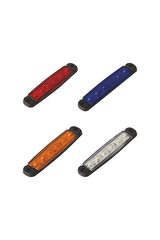 12 Volt Parmak Led Lamba - 10 Adet Mavi