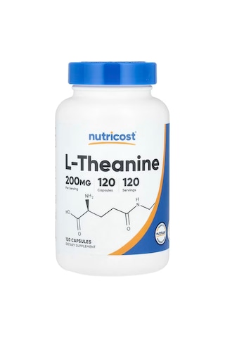 Nutricost L-theanine Brain & Cognitive 200mg 120 Capsules Double Strength Aromasız