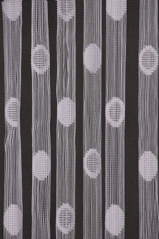 Küçük Puanlı Model Beyaz Renk Hazır Ip Perde 300x270 Cm