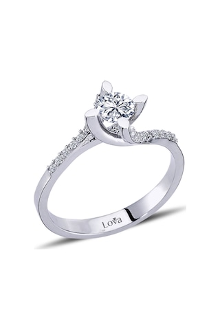 Lova Toplam 0,55 Karat Pırlanta Tektaş Yüzük - 1070059