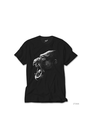 King Kong Face Siyah Tişört