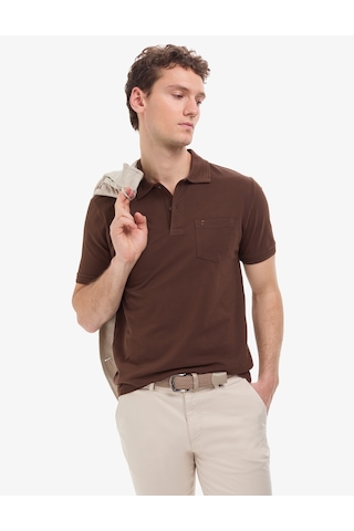 Pierre Cardin Erkek Koyu Kahverengi Tişört Basic 50325290-vr084