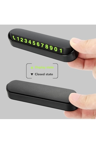 Ecoform Araç Torpido Üstü Cep Telefon Numarası İçin Aç Kapa Numaratör, Ecoform Sku: Smgstk20eb2c9ebb