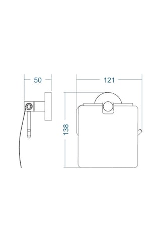 Deppot Proje Tuvalet Kağıtlık Kapaklı Ss304 Parlak Polisaj Kapak-krom Çok Renkli