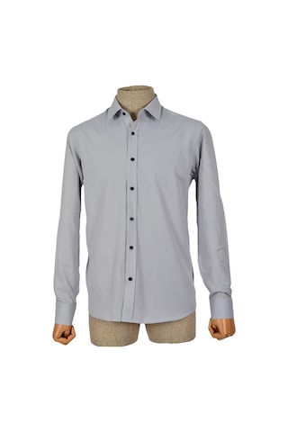 Standart Yaka Armürlü Gömlek Slim 001