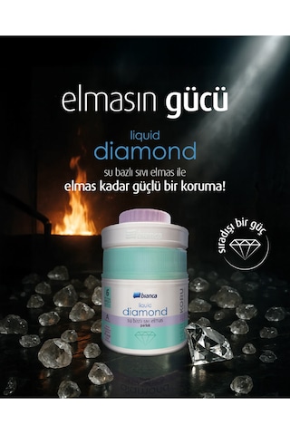 Lıquıd Dıamond Sıvı Elmas Bianca Stella Su Bazlı Kokusuz Ekstra Dayanıklı Şeffaf Sıvı Cam 600 Ml Diğer