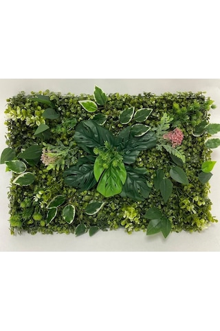 Rüzgar Yapay Çiçekçilik 60x40 Yeşil Duvar Uygulaması Yeşil