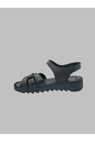 Pierre Cardin Pc-5131 Kadın Deri Sandalet Siyah