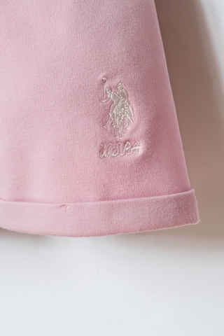U.s. Polo Assn. Kız Bebek Kahverengi Şort Takım Kahverengi