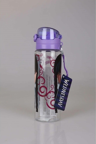 Wednesday Matara 700 Ml - Çocuk Suluk, Matara, Pipetli Suluk, Askılı Suluk Wednasday Matara