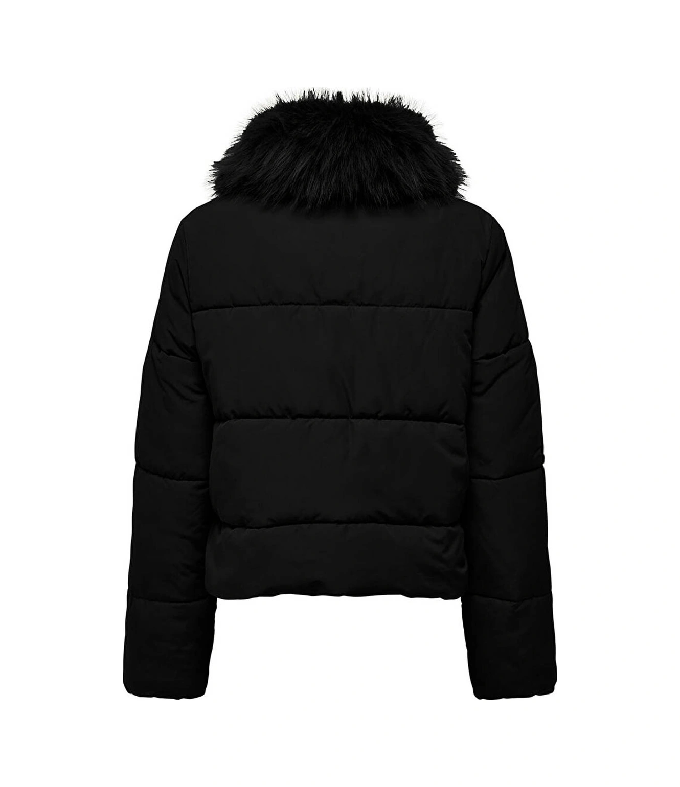 Only Maggi Fur Puffer Life Siyah Kadın Mont 15322000 Siyah