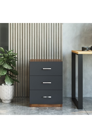 Yurudesign Vario C Ofis 3 Lü Keson Barok-Antrasit