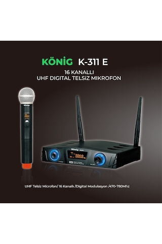 König K-311e 1 El Telsiz Mikrofonu