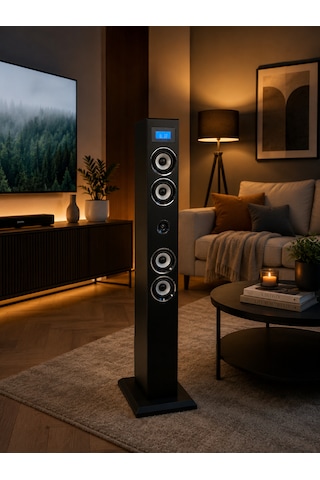 Som Tower Speaker Ohm-1608 Bluetooth Dikey Hoparlör