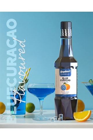 Saphori Turunç - Blue Curaçao Aromalı Kokteyl Şurubu 700 Ml