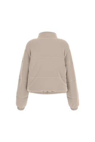 Guess Couture Taşlı Regular Fit Dik Yaka Kadın Mont V4bl03k0232 Bej