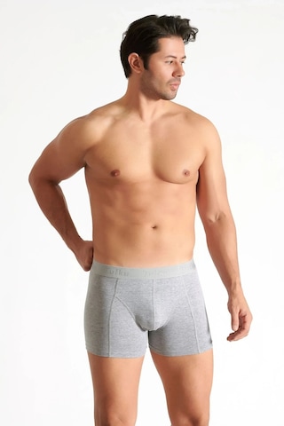 Kit İç Giyim Tutku 10'lu Elastan Penye Erkek Boxer Gri Kit İç Giyim Tutku 10'lu Elastan Penye Erkek Boxer Gri