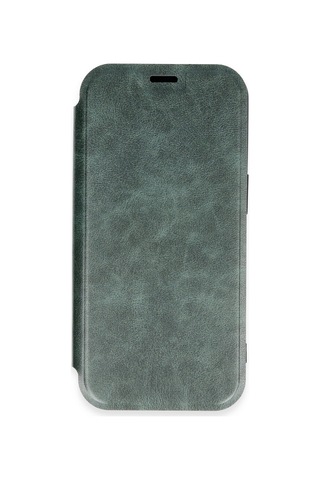 Apple iPhone Uyumlu 16 Pro Max Kılıf Flip Cover - Koyu Yeşil Bz8683140814090