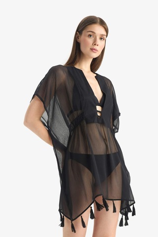 DeFacto Siyah Şifon Kimono-Fall in Love Z9958AZ25SMBK27